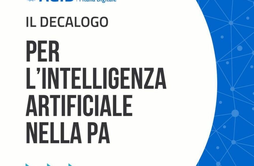 Il Decalogo per l’Intelligenza Artificiale nella PA