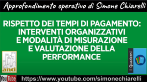 Scopri di più sull'articolo Rispetto dei TEMPI DI PAGAMENTO – commento al Quaderno ANCI 49 (20/5/2024)