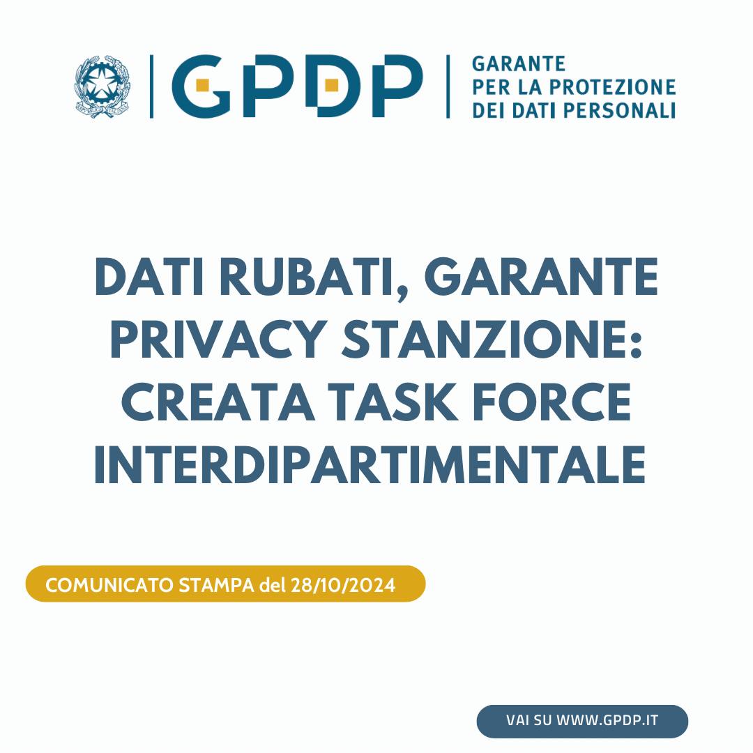 Scopri di più sull'articolo Dati rubati, Garante privacy Stanzione: Creata task force interdipartimentale